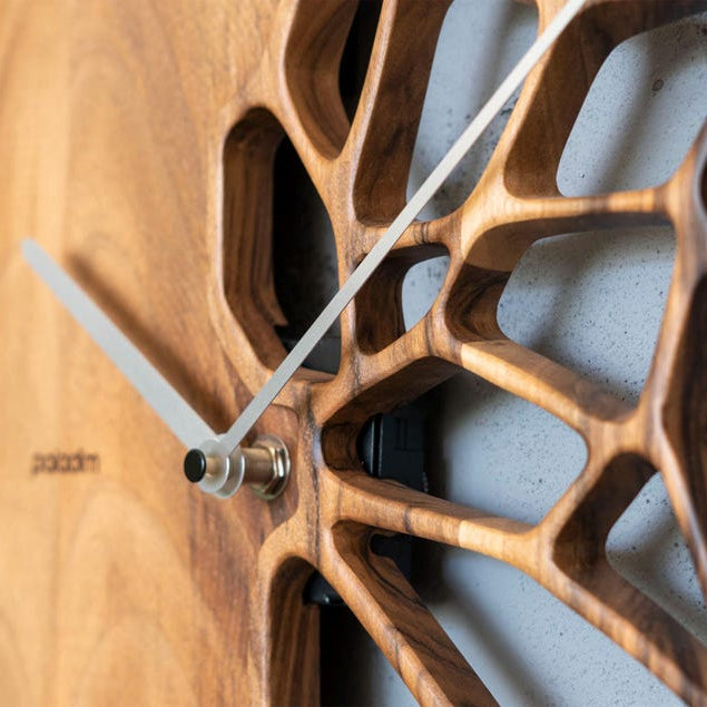 Futuristic Organic Wall Clock –  14 inch Rustic Decor Metal (Copy)