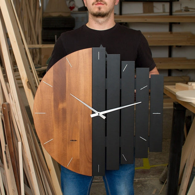 Oversized Wooden Wall Clock: 14" to 16" inch For any Wall Decor