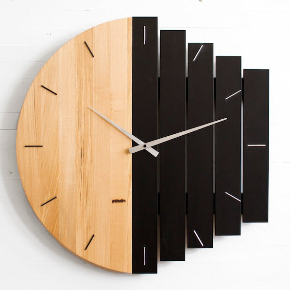 Oversized Wooden Wall Clock: 14" to 16" inch For any Wall Decor
