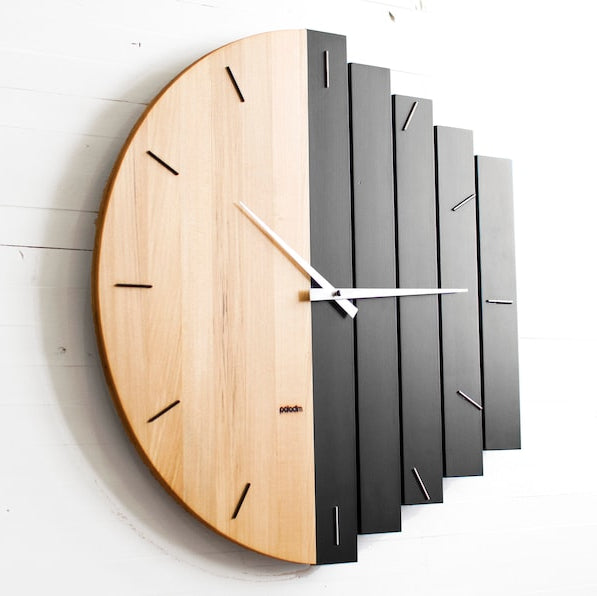 Oversized Wooden Wall Clock: 14" to 16" inch For any Wall Decor